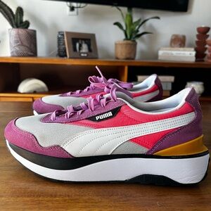 Puma Women's Athletic Shoes - Pink, Gray, and Gold